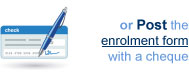 or Post the enrolment form